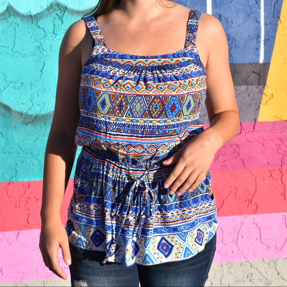 Aztec Print Tank - Picture 3 of 9